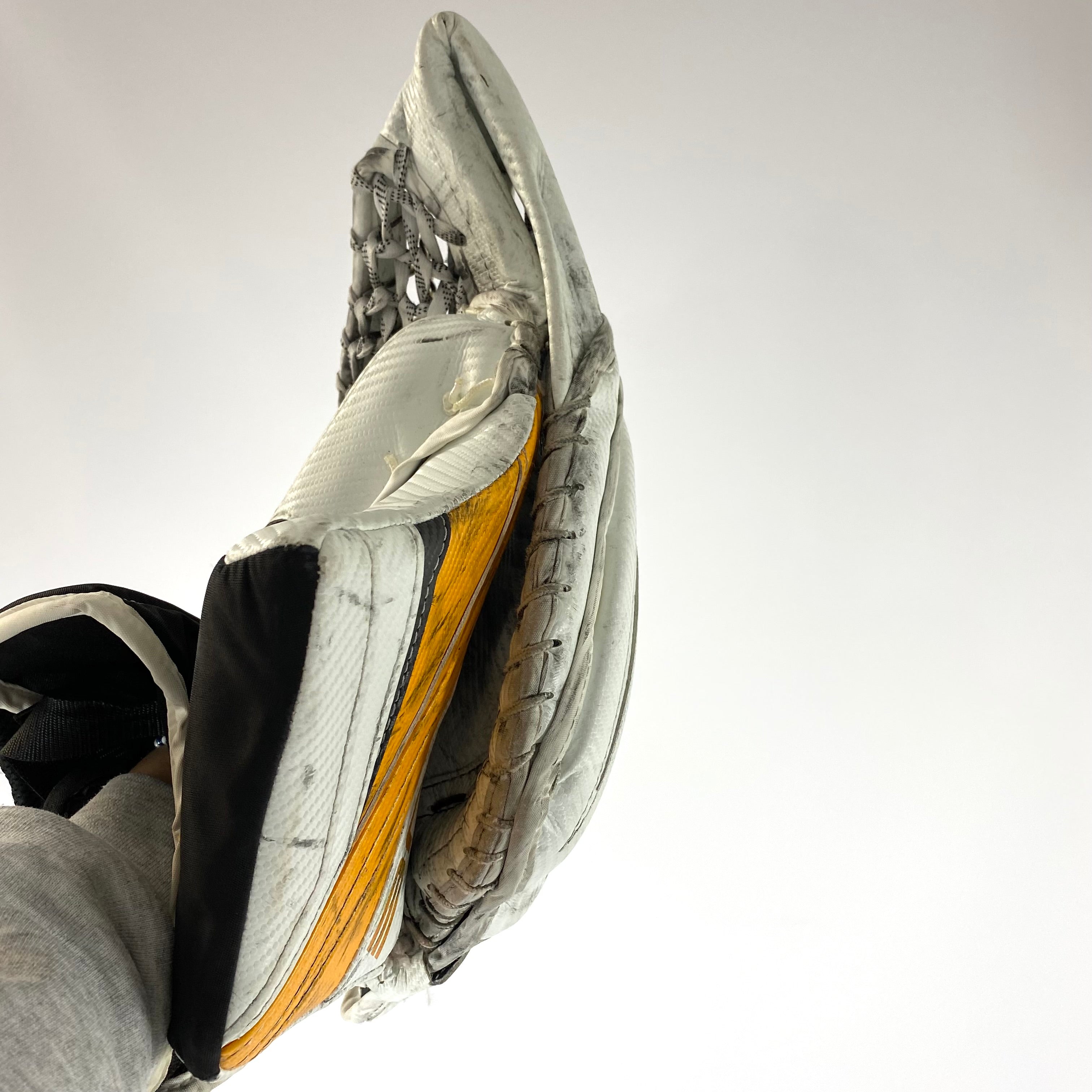 True L12.2 - Gant de gardien de but Pro Stock (blanc/jaune)